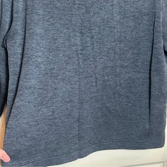 GREG NORMAN Gray Heather Men's M Pullover Sweater 1/4 Button Pocket Golf Fleece - Picture 13 of 16